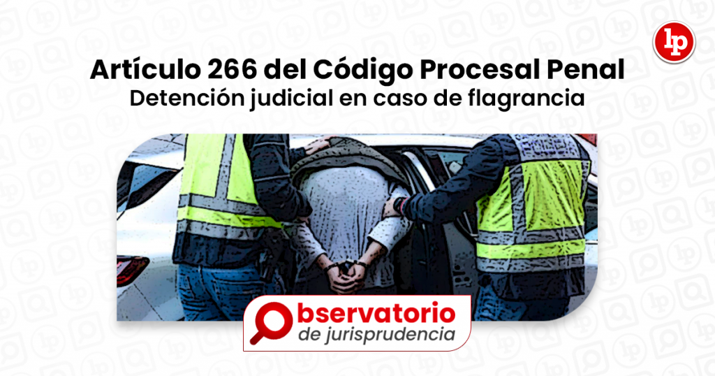 Jurisprudencia Del Artículo 266 Del Código Procesal Penal.- Detención ...