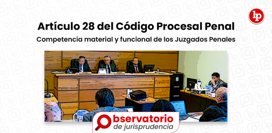 Artículo 28 del Código Procesal Penal Archivos | LP