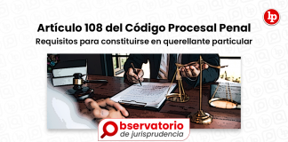 Artículo 108 Del Código Procesal Penal Archivos | LP