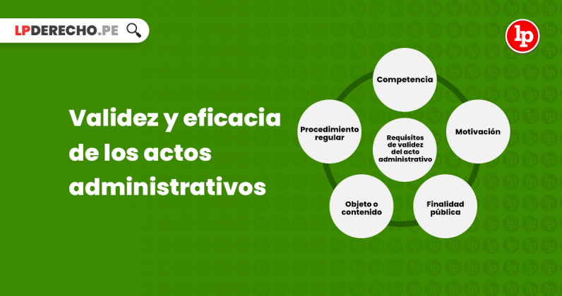 Validez y eficacia de los actos administrativos | LP