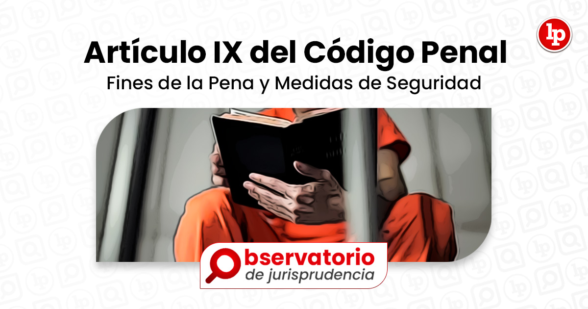 Jurisprudencia Del Artículo Ix Del Código Penal Fines De La Pena Y