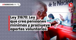 Ley Ley Que Crea Pensiones M Nimas Y Promueve Aportes Voluntarios Lp