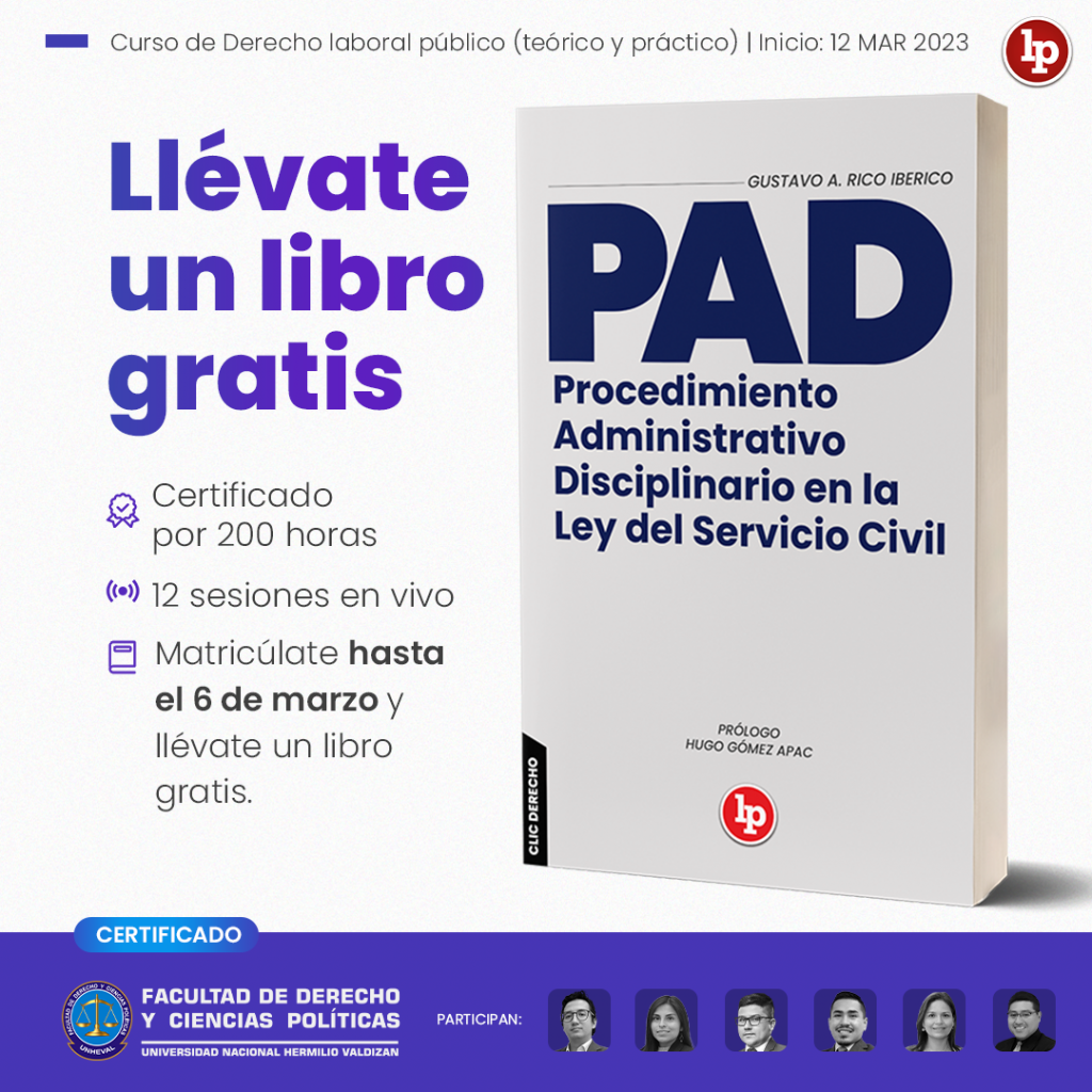 Curso De Derecho Laboral Público (teórico Y Práctico). Inicio 12 De ...