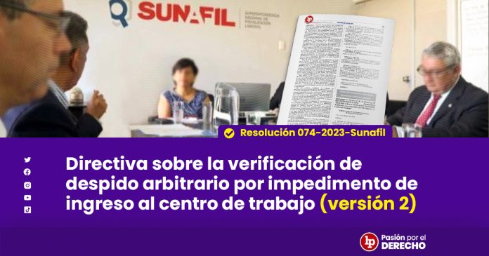 Directiva Sobre La Verificación De Despido Arbitrario Por Impedimento ...