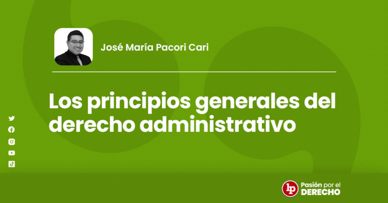 Los Principios Generales Del Derecho Administrativo | LP