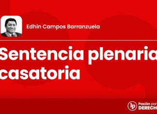 Sentencia plenaria casatoria, por Edhin Campos Barranzuela