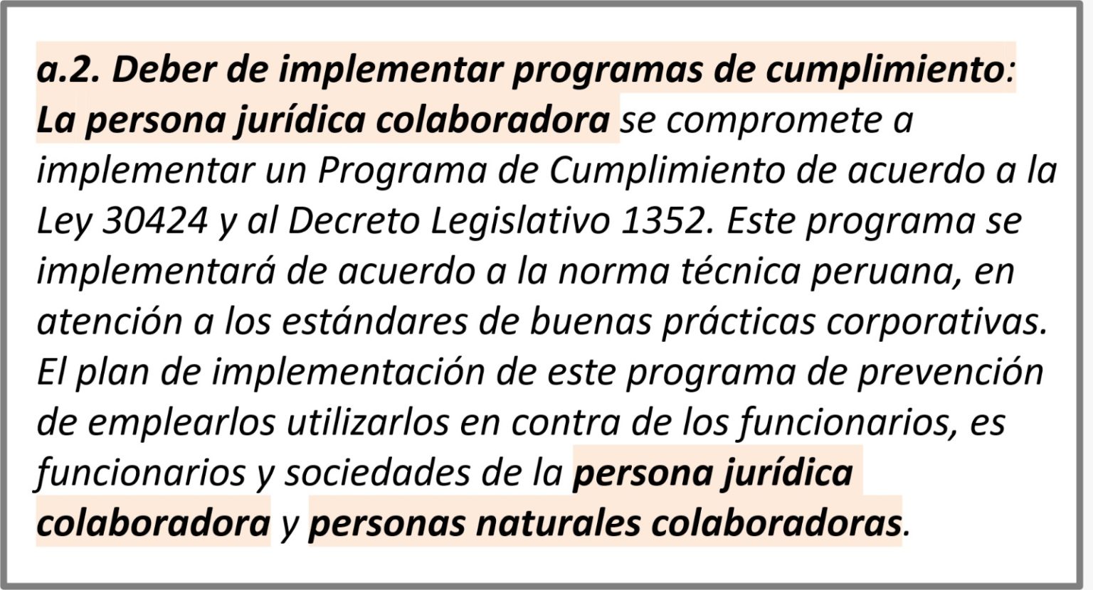 Compliance Y Responsabilidad Penal De Las Personas Jurídicas En El Perú ...