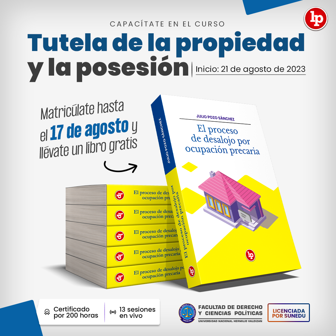 Curso Tutela de la propiedad y la posesión. Libro gratis hasta el 17 de agosto