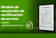 Modelo de resolución de rectificación de errores