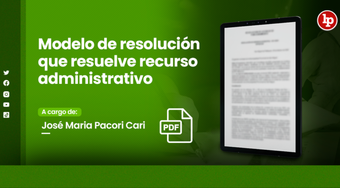 Modelo de resolución que resuelve recurso administrativo