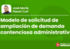 Modelo de solicitud de ampliación de demanda contenciosa administrativa - LPDerecho
