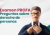 Examen PROFA: 22 preguntas sobre derecho de personas. ¿Puedes resolverlas?