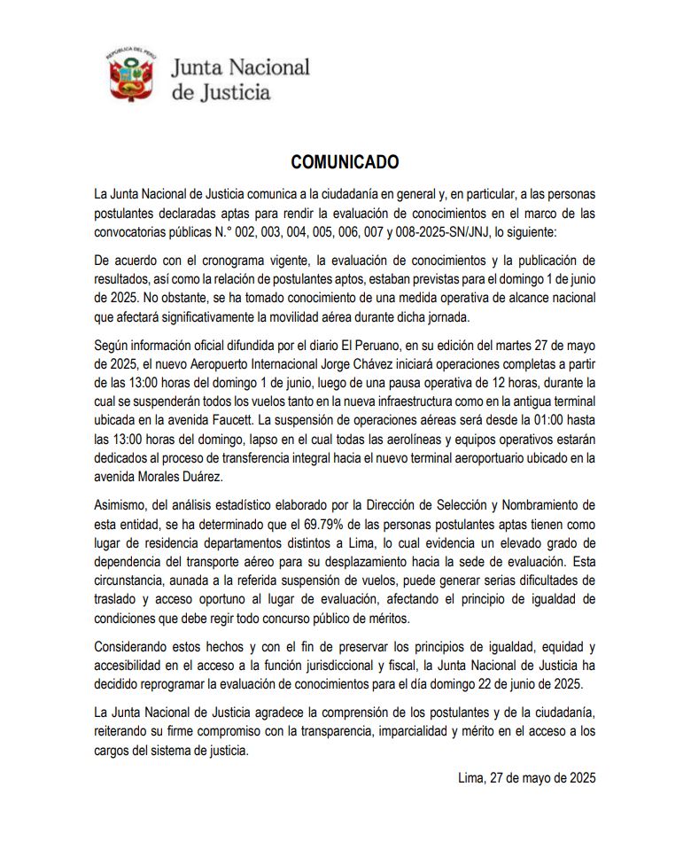 JNJ evaluación