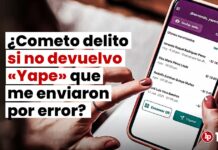 ¿Cometo delito si no devuelvo «yape» que me enviaron por error?