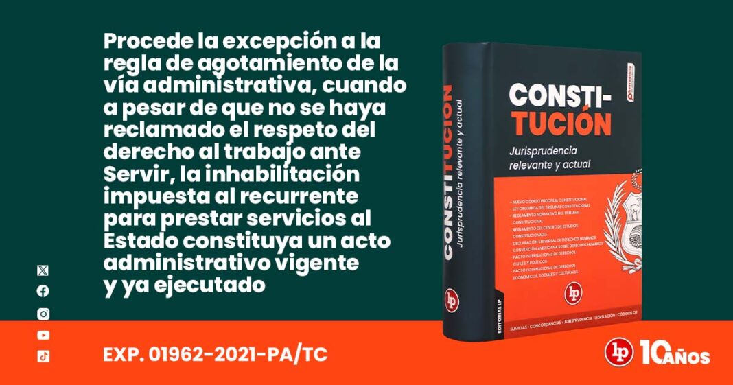 PROCEDE-EXCEPCION-AGOTAMIENTO-ADMINISTRATIVA-LPDERECHO