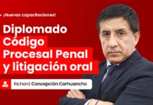 Diplomado Código Procesal Penal y litigación oral. Hasta 5 ENE pago en dos cuotas