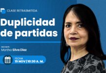 Clase gratuita sobre duplicidad de partidas. Llena el formulario para recibir las diapositivas