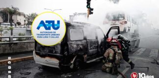 ATU denunciará penalmente a sujetos que atacaron a fiscalizadores e incendiaron un vehículo que era trasladado al depósito