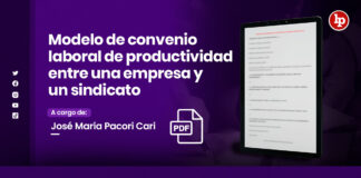 Modelo de convenio laboral de productividad entre una empresa y un sindicato