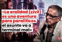 Juan Monroy Gálvez en LP: «La oralidad (civil) es una aventura para paralíticos, el asunto va a terminal mal»