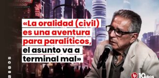 Juan Monroy Gálvez en LP: «La oralidad (civil) es una aventura para paralíticos, el asunto va a terminal mal»