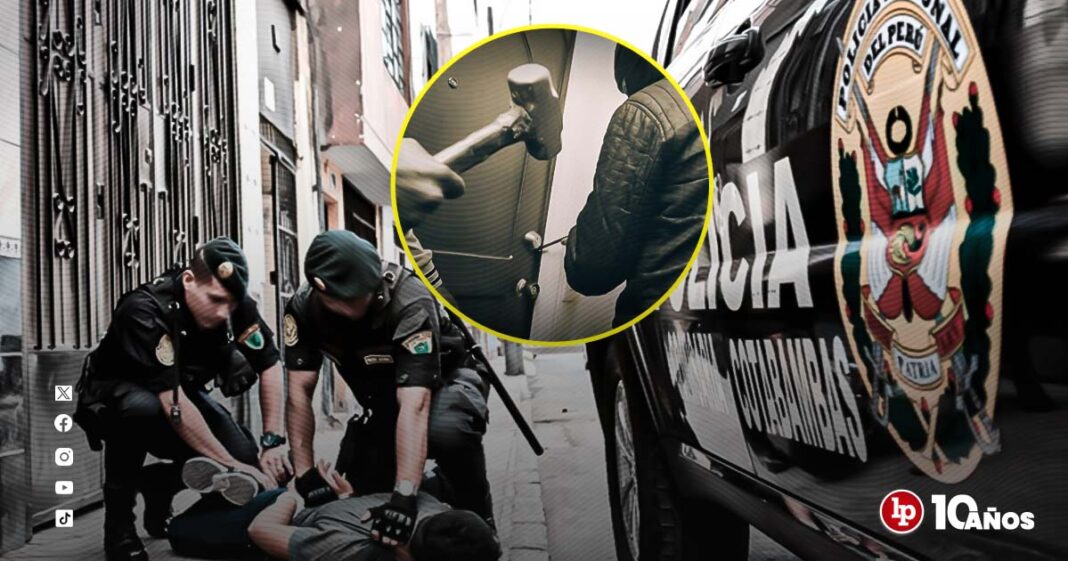 POLICIA-DETENIENDO-LADRON-CASA-LPDERECHO
