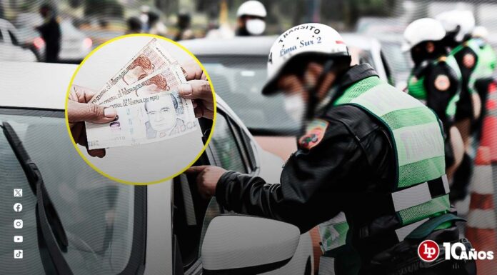 Siete años de cárcel para policía que solicitó a conductor coima de S/500 a cambio de omitir papeleta por infracción vehicular