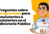Preguntas sobre el agraviado para postulantes a asistentes en el Ministerio Público