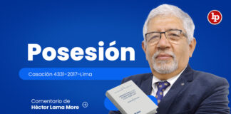 Posesión. Comentario de la Casación 4331-2017-Lima