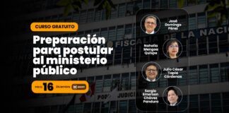 Curso de preparación para postular al Ministerio Público. Inicio 16 DIC