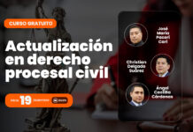 Curso gratuito de actualización en derecho procesal civil. Inicio 19 DIC