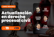 Curso gratuito de actualización en derecho procesal civil. Inicio 19 DIC