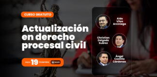 Curso gratuito de actualización en derecho procesal civil. Inicio 19 DIC