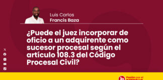 ¿Puede el juez incorporar de oficio a un adquirente como sucesor procesal según el artículo 108.3 del Código Procesal Civil?