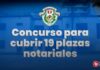 Lanzan concurso para cubrir 19 plazas notariales