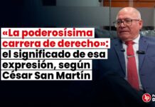 «La poderosísima carrera de derecho»: el significado de esa expresión, según César San Martín Castro