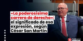 «La poderosísima carrera de derecho»: el significado de esa expresión, según César San Martín Castro