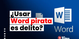 ¿Usar Word sin licencia es delito?