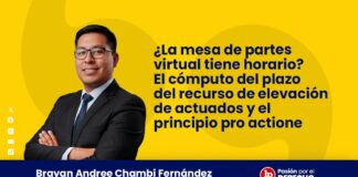 ¿La mesa de partes virtual tiene horario? El cómputo del plazo del recurso de elevación de actuados y el principio pro actione