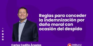 Reglas para conceder la indemnización por daño moral con ocasión del despido