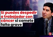 Sí puedes despedir a trabajador con cáncer si comete falta grave, opina Bismarck Seminario
