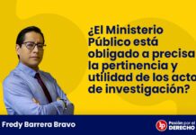 ¿El Ministerio Público está obligado a precisar la pertinencia y utilidad de los actos de investigación?