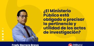 ¿El Ministerio Público está obligado a precisar la pertinencia y utilidad de los actos de investigación?