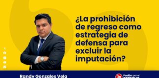 ¿La prohibición de regreso como estrategia de defensa para excluir la imputación?