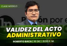 Clase modelo sobre validez del acto administrativo. Llena el formulario para recibir las diapositivas.