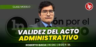 Clase modelo sobre validez del acto administrativo. Llena el formulario para recibir las diapositivas.