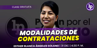 Clase gratuita sobre modalidades de contrataciones. Llena el formulario para recibir las diapositivas