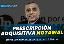 Clase gratuita sobre Prescripción adquisitiva notarial. Llena el formulario para recibir las diapositivas