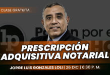 Clase gratuita sobre Prescripción adquisitiva notarial. Llena el formulario para recibir las diapositivas