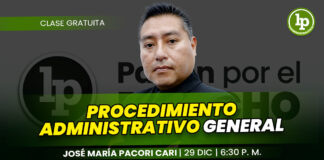 Clase gratuita sobre procedimiento administrativo general. Llena el formulario para recibir las diapositivas.